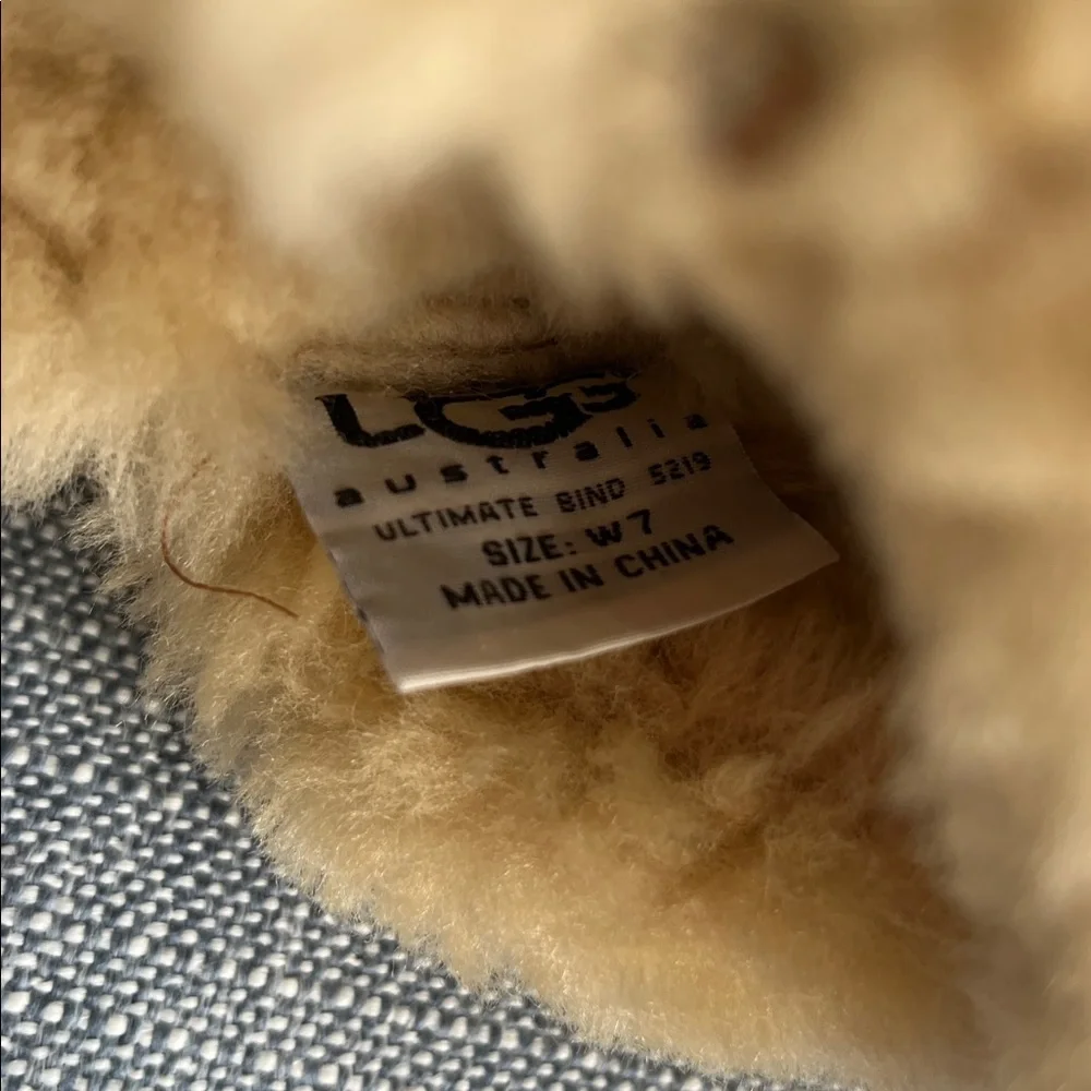 Ugg Ultimate Bind Boots 5219 Lace Up‎ Back Beads Sheepskin Fur Australia
